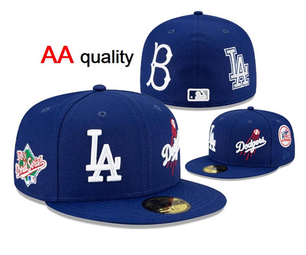 Embroidered Los Angeles Dodgers Roayl Fitted Hat YD25321 (10)