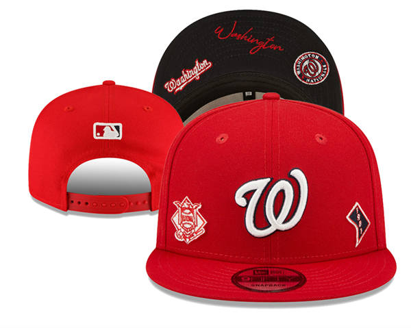 Embroidered Washington Nationals Red 1901 Anniversary Snapback Hat YD250303