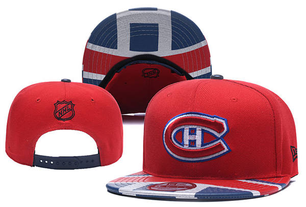 Montreal Canadiens Red Primary Logo Snapback Hat YD2503212 (5)