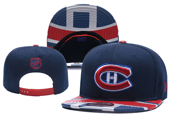 Montreal Canadiens Navy Primary Logo Snapback Hat YD2503212 (16)
