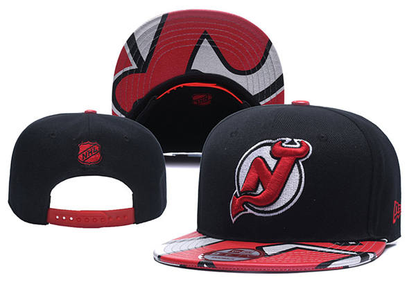 New Jersey Devils Black Red Primary Logo Snapback Hat YD2503212 (14)