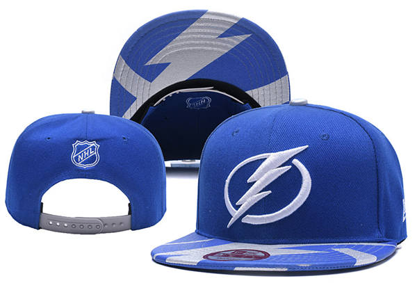 Tampa Bay Lightning Royal Primary Logo Snapback Hat YD2503212 (4)