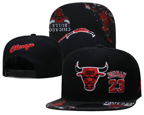 NBA Chicago Bulls black #23 Jordan Snapback Hat YD2503211  (4)
