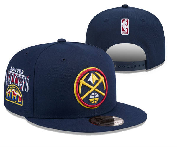 NBA Denver Nuggets Navy throwback Snapback Hat YD2503211 (2)