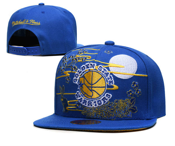 NBA Golden State Warriors Mitchell & Ness Royal Classics  Snapback Hat YD2503211 (6)