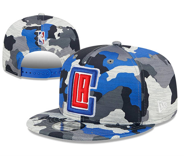 NBA Los Angeles Clippers Camo primary logo Snapback Hat YD2503211 (7)