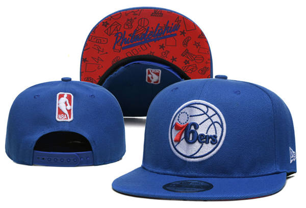 Philadelphia 76ers Royal Red Primary logo Snapback Cap GS2503223 (10)