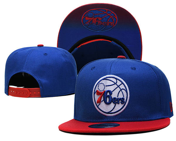 Philadelphia 76ers Royal Red Primary logo Snapback Cap GS2503223 (6)