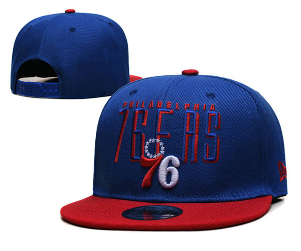 Philadelphia 76ers royal red relex logo Snapback Cap GS2503223 (1)