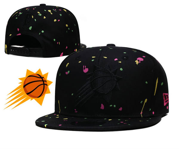 NBA Phoenix Suns Black multi-coloured Snapback Hat YD2503211 (8)