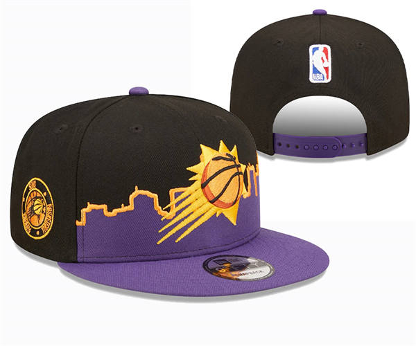 NBA Phoenix Suns black Purple Snapback Hat YD2503211 (6)