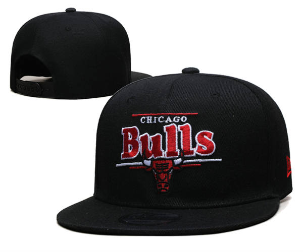Chicago Bulls black red Embroidered Snapback Cap GS2503223 (2)