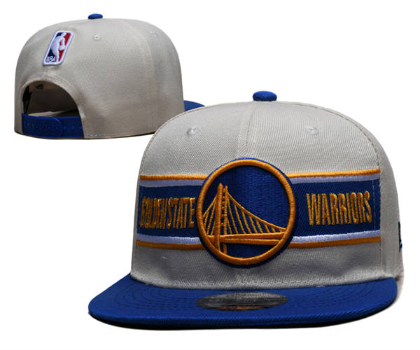 Golden State Warriors gray royal Snapback Cap GS2503223 (1)
