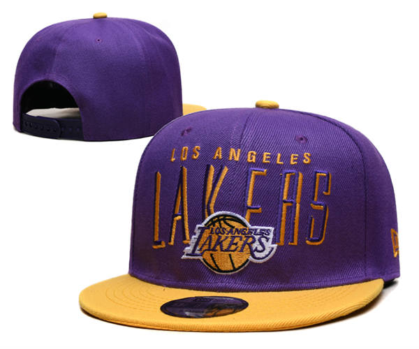 Los Angeles Lakers Purple Gold Classics Snapback Cap GS2503223 (2)