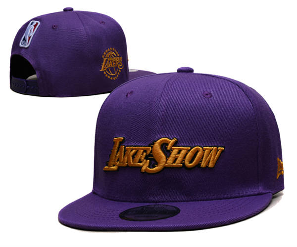 Los Angeles Lakers purple LakeShow Snapback Cap GS2503223 (1)