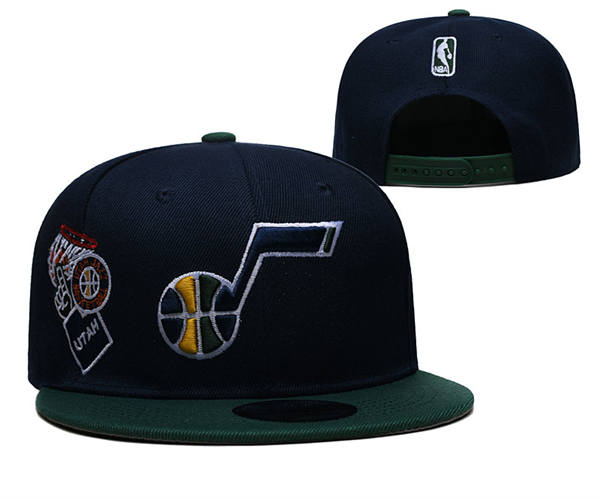 NBA Utah Jazz navy green Snapback Hat YD2503211 (4)