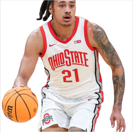 Mens Ohio State Buckeyes #21 Devin Royal Nike 2025 White Primary College Basketball Game Jersey