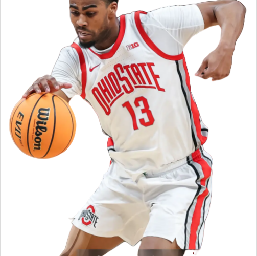 Mens Ohio State Buckeyes #13 Sean Stewart Nike 2025 White Primary College Basketball Game Jersey