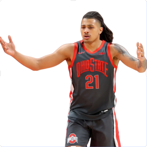 Mens Ohio State Buckeyes #21 Devin Royal Nike 2025 Black Primary College Basketball Game Jersey