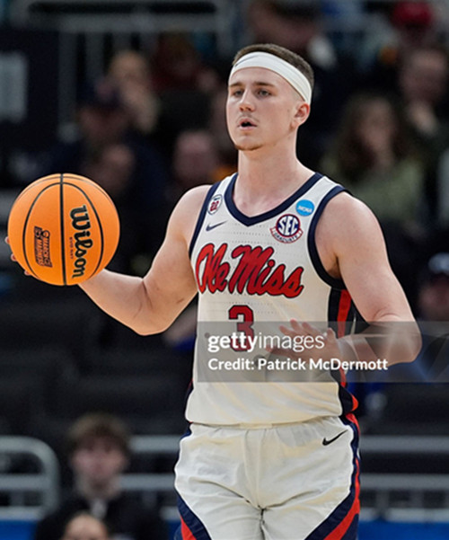 Ole Miss Rebels #3 Sean Pedulla 2025 White College Basketball Game Jersey