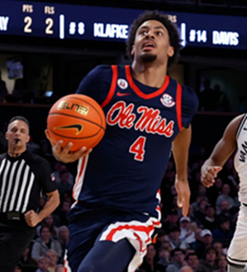 Ole Miss Rebels #4 Jaemyn Brakefield 2025 Navy College Basketball Game Jersey