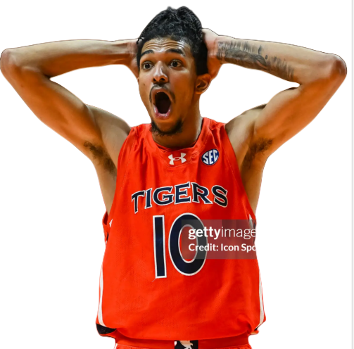 Mens Youth Auburn Tigers #10 Chad Baker-Mazara 2023 Orange Basketball Game Jersey