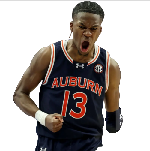 Mens Youth Auburn Tigers #13 Miles Kelly 2025 Navy Basketball Game Jersey