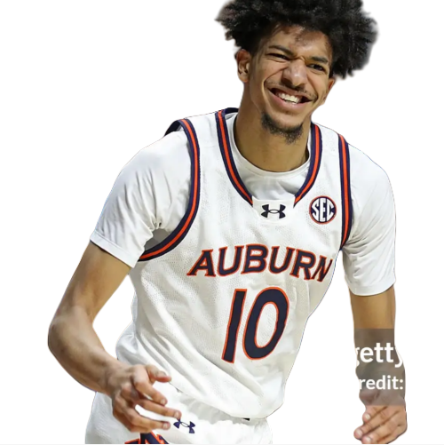 Mens Youth Auburn Tigers #10 Chad Baker-Mazara 2025 White Basketball Game Jersey