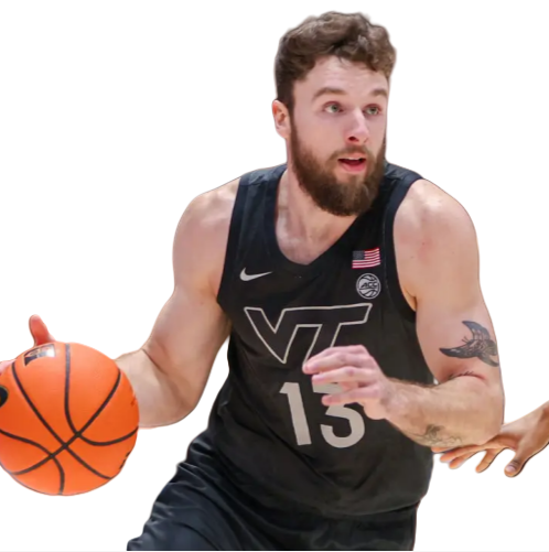 Mens Youth VIRGINIA TECH HOKIES #13 Ben Burnham Black Basketball Jersey