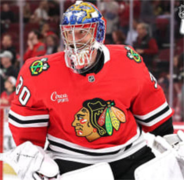 Mens Chicago Blackhawks #30 Spencer Knight Fanatics Home Red Jersey