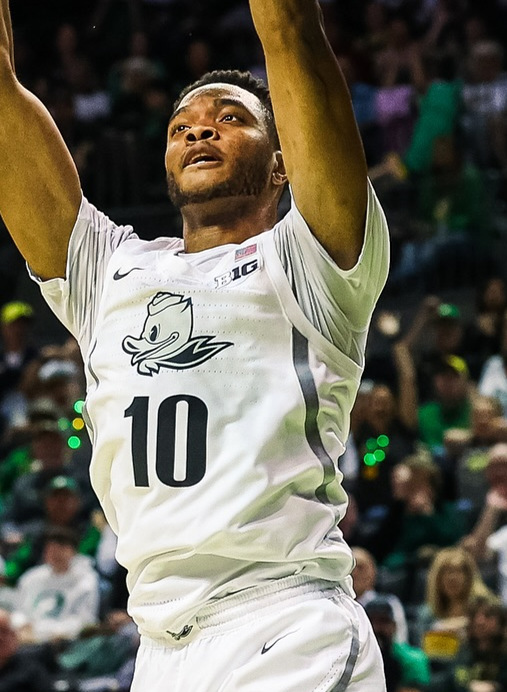 Men's Youth Oregon Ducks #10 Kwame Evans Jr. 2025 Big 10 White Team Logo Basketball Limited Jersey