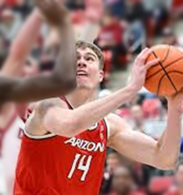 Mens Youth Arizona Wildcats #14 Motiejus Krivas Red College Basketball Game Jersey