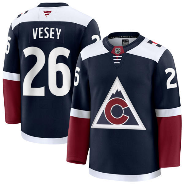 Men's Colorado Avalanche #26 Jimmy Vesey Fanatics Navy Alternate Player Jersey