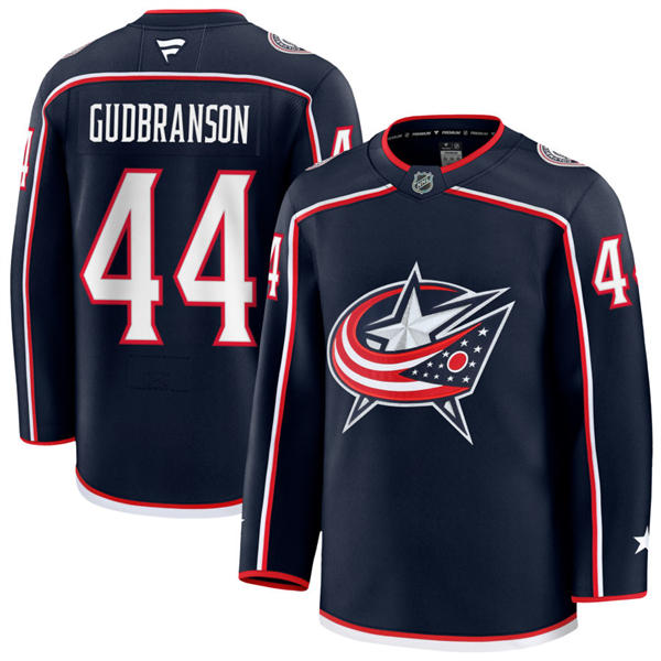 Mens Columbus Blue Jackets #44 Erik Gudbranson Fanatics Navy Home Premium Player Jersey
