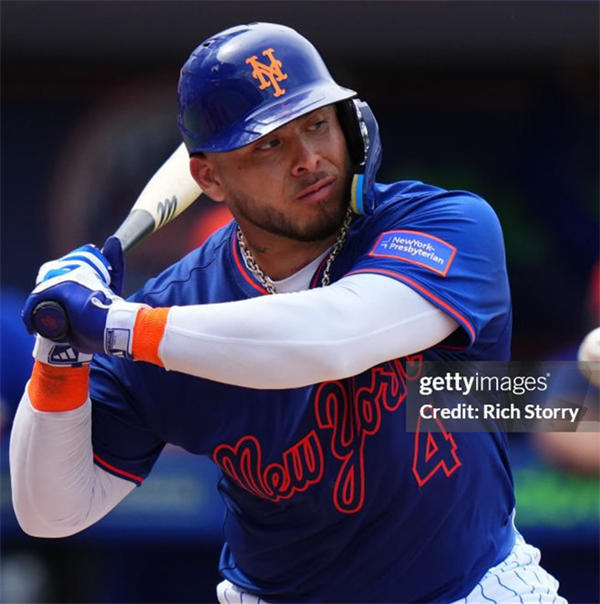 Mens New York Mets #4 Francisco Alvarez Nike 2025 Royal Pullover Alternate 2nd Limited Jersey