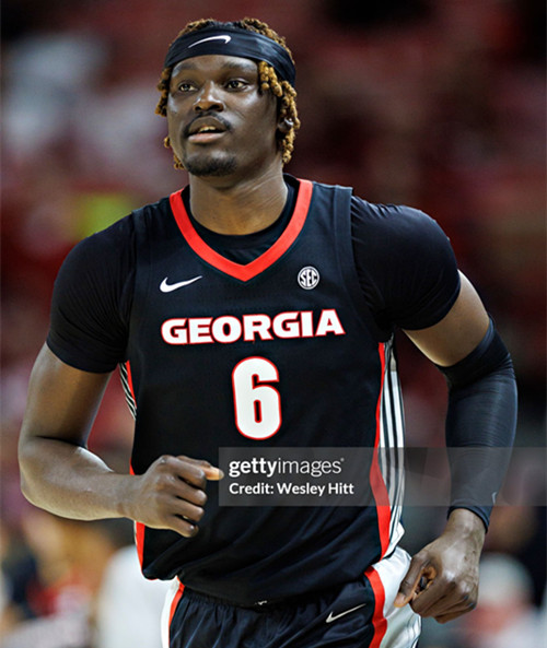 Georgia Bulldogs #2 Somto Cyril Black College Basketball Game Jersey