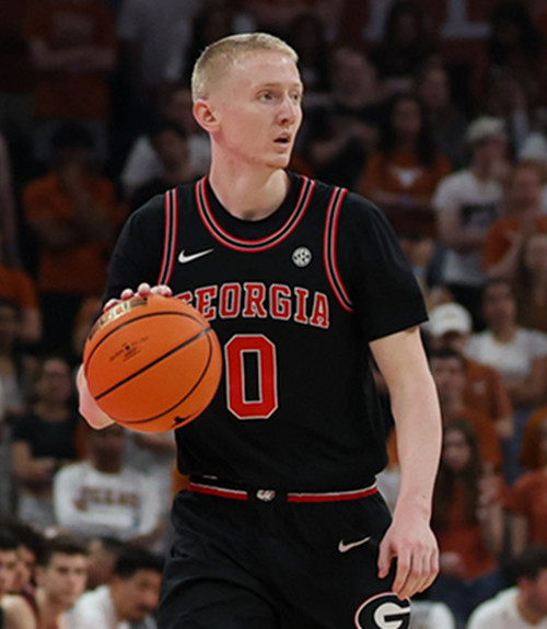 Georgia Bulldogs #0 Blue Cain Black Retro College Basketball Game Jersey