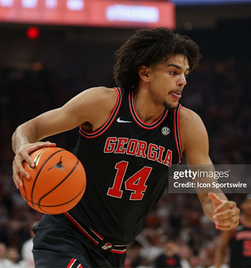 Georgia Bulldogs #14 Asa Newell Black Retro College Basketball Game Jersey