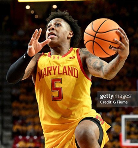 Mens Youth Maryland Terrapins #5 DeShawn Harris-Smith 2025 Gold College Basketball Game Jersey