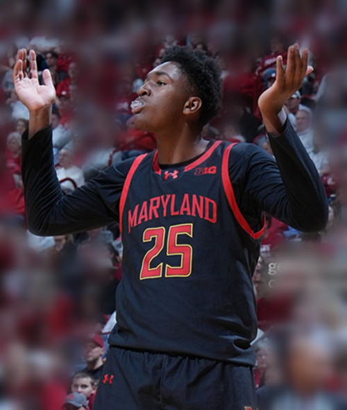 Mens Youth Maryland Terrapins #25 Derik Queen 2025 Black College Basketball Game Jersey