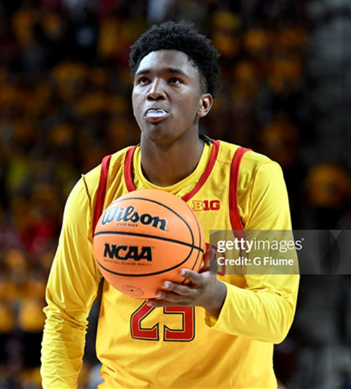 Mens Youth Maryland Terrapins #25 Derik Queen 2025 Gold College Basketball Game Jersey