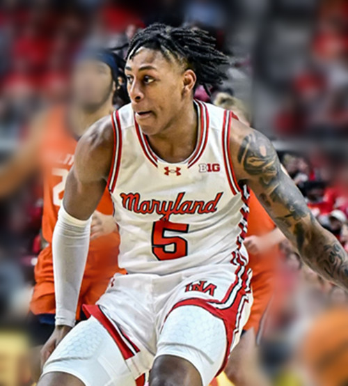 Mens Youth Maryland Terrapins #5 DeShawn Harris-Smith White Throwback College Basketball Game Jersey