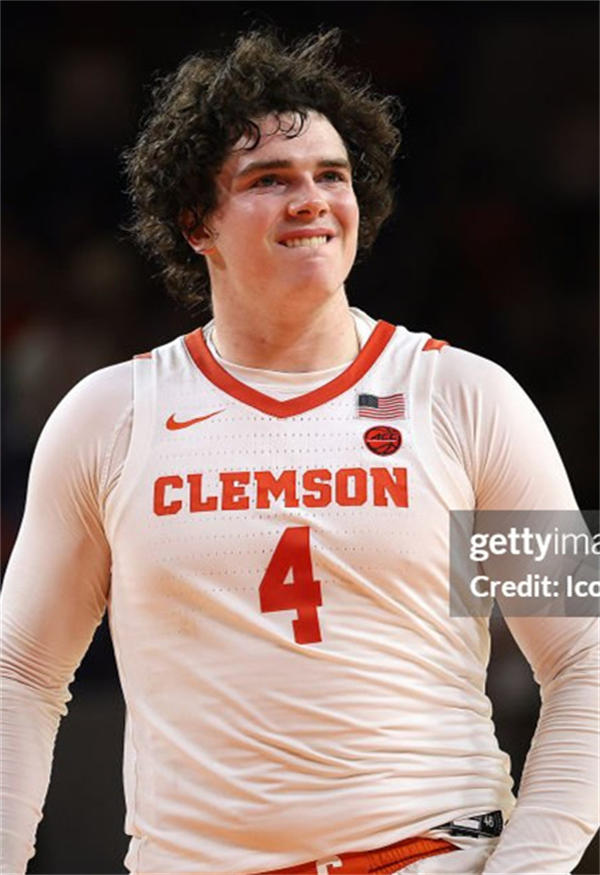 Mens Youth Clemson Tigers #4 Ian Schieffelin White Basketball Game Jersey