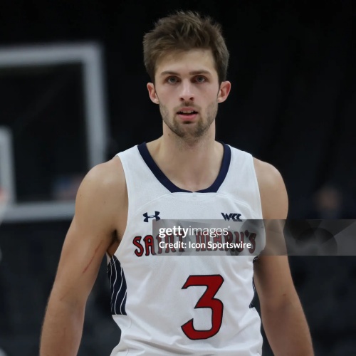 Mens Youth Saint Mary's Gaels #3 Augustas Marciulionis 2023 White College Basketball Game Jersey