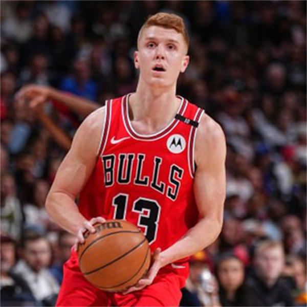 Mens Chicago Bulls #13 Kevin Huerter Red Icon Edition Swingman Jersey