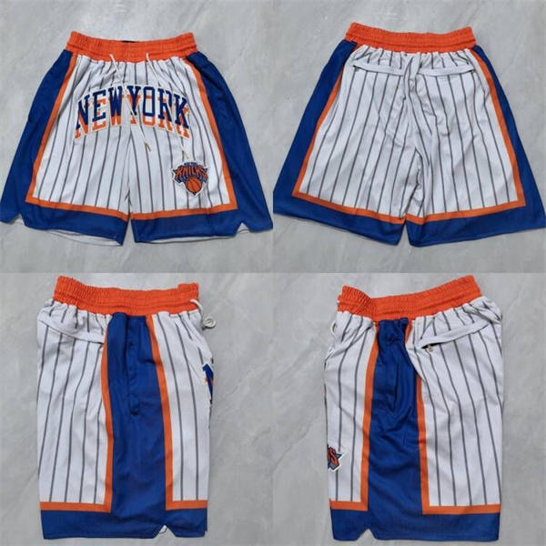 Mens New York Knicks 2024-25 White City Edition Swingman Shorts