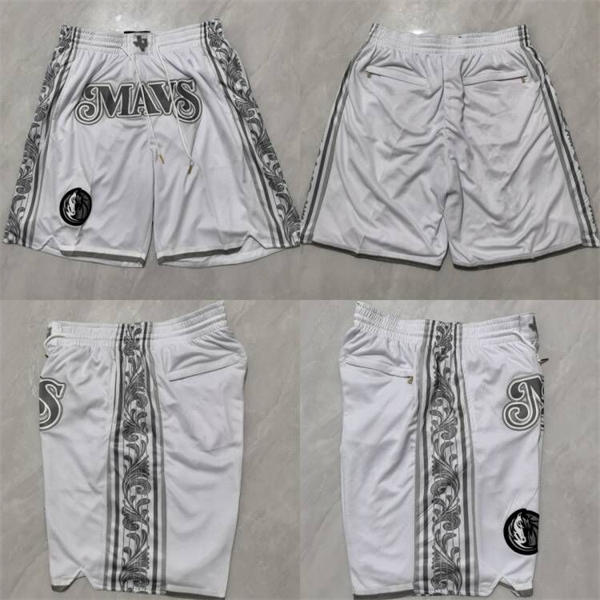 Mens Dallas Mavericks 2024-25 White City Edition Swingman Shorts