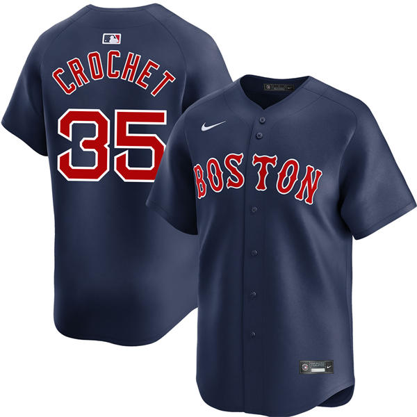Mens Boston Red Sox #35 Garrett Crochet Nike Navy Alternate Limted Player Jersey