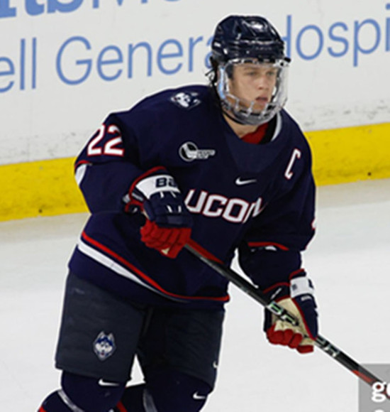 Mens Youth Uconn Huskies #22 Hudson Schandor Navy College Hockey Game Jersey