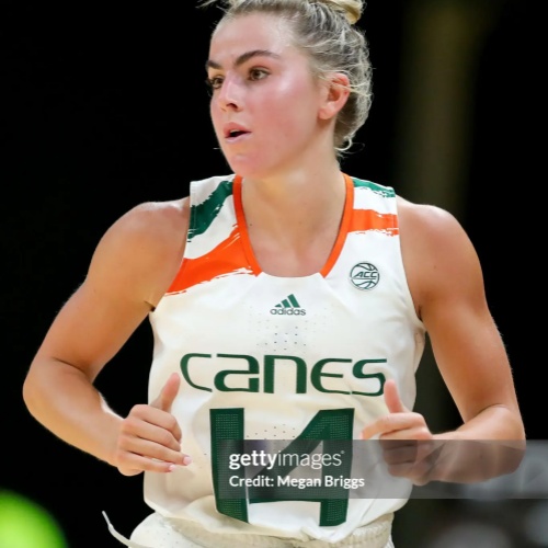 Unisex Miami Hurricanes #14 Haley Cavinder 2022-23 White Alternate Womens Basketball Jersey